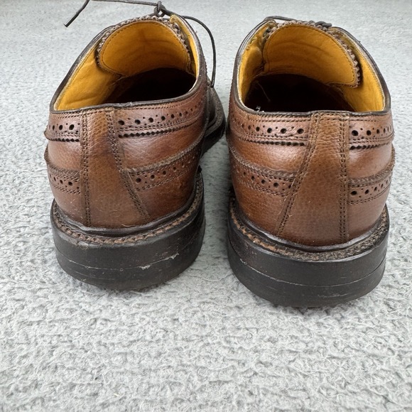 VTG Florsheim Imperial Mens Wingtip Dress Shoes 9.5 D Bourbon Leather 303129 USA - Picture 6 of 9